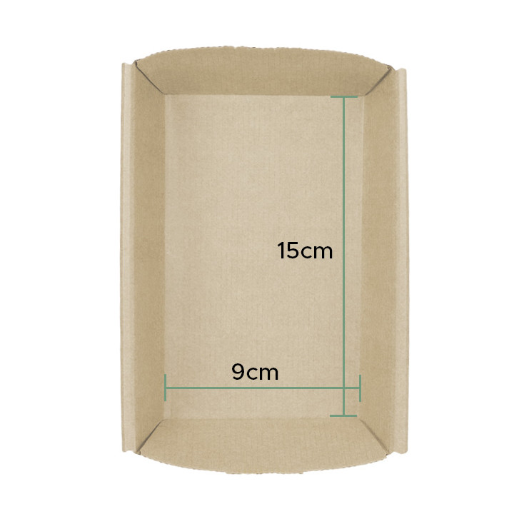 Paper Baking Mold Kraft 15x9x3,5cm (80 Units)  