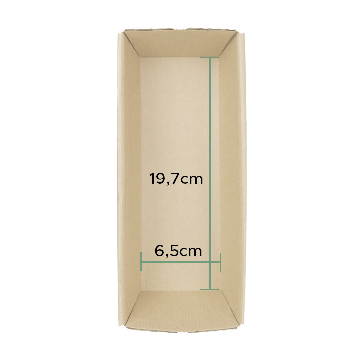 Paper Baking Mold Kraft 19,7x6,5x4,8cm (40 Units) 