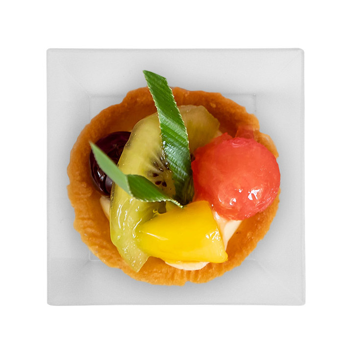 Square Tasting Tray PP 6x6cm 35ml (25 Units)