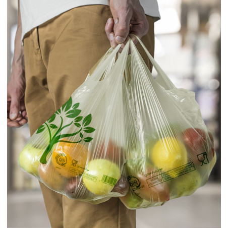 Home Compost Classic vest carrier bag 35 x 45 cm for shops and food retailers