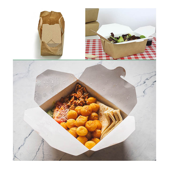 American Box Kraft 19,7x14x6,5cm 1800ml (25 Units)