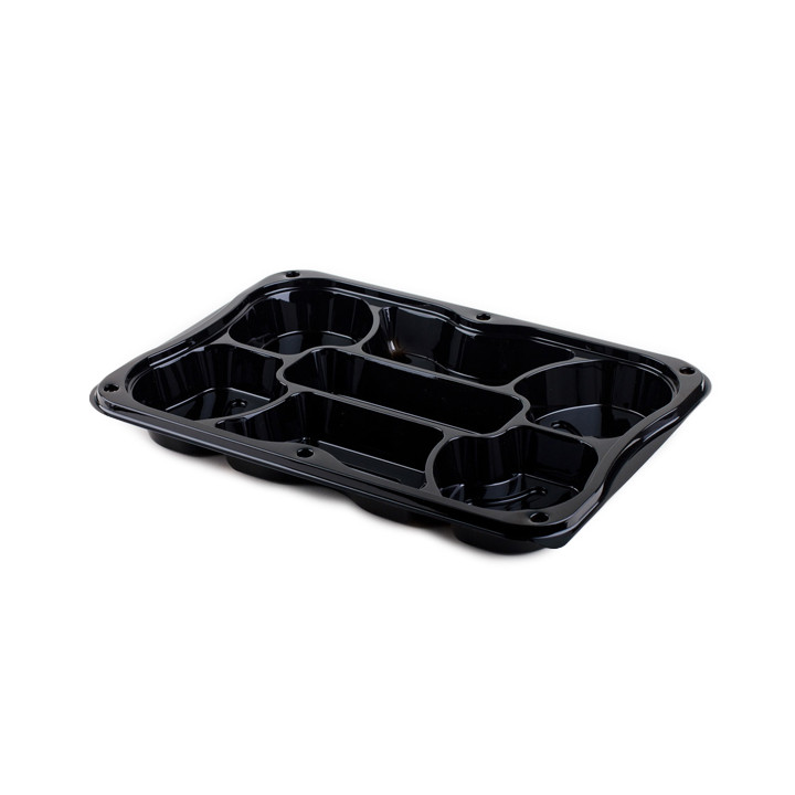 Plastic Tray with Lid 7C 35x24 cm (25 Units) 