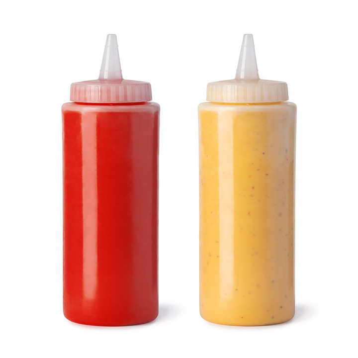 Squeezy Sauce Dispenser Plastic Translucent 360ml (72 Units)