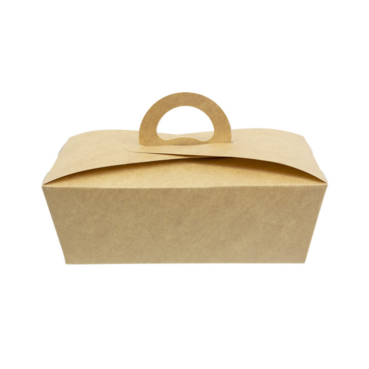 American Box with handles "Doggy Bag" Kraft 16x9,5x6cm (200 Units)