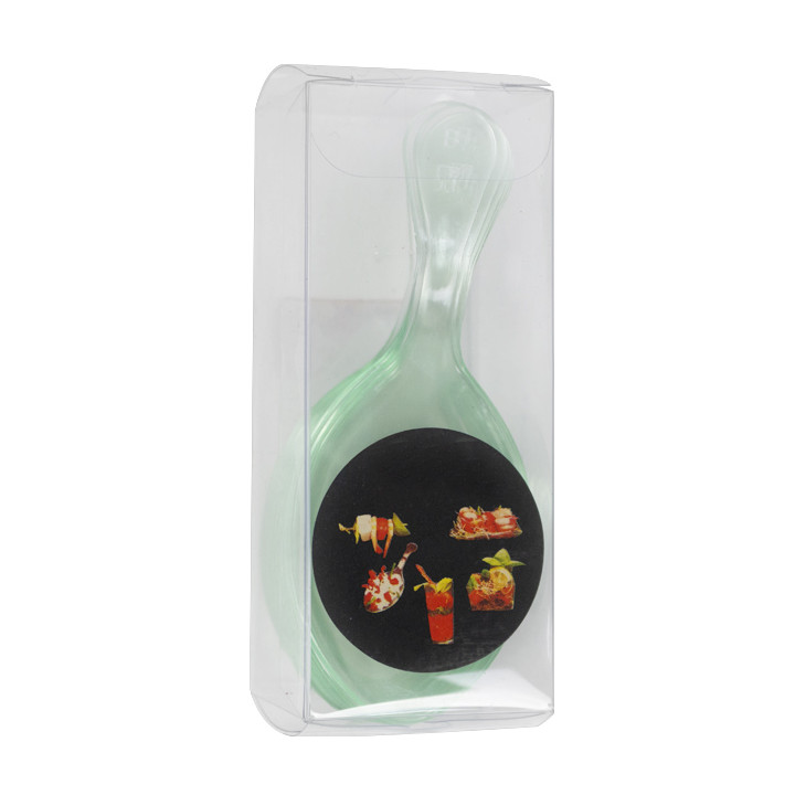 Plastic Tasting Spoon PS "Water Green" 10,3cm (12 Units)  