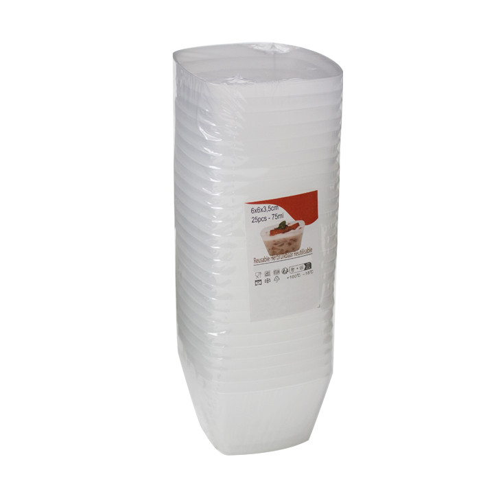 Tasting Bowl PP 6,2x6,2x3,5cm 75ml (25 Units)