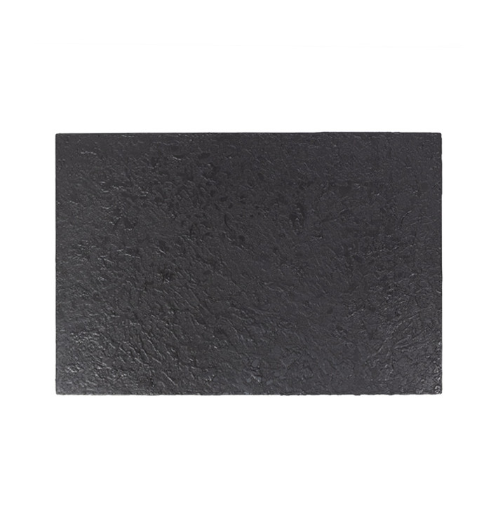 Plastic Tasting Platter Synthetic Slate PS 30x20cm (10 Units)