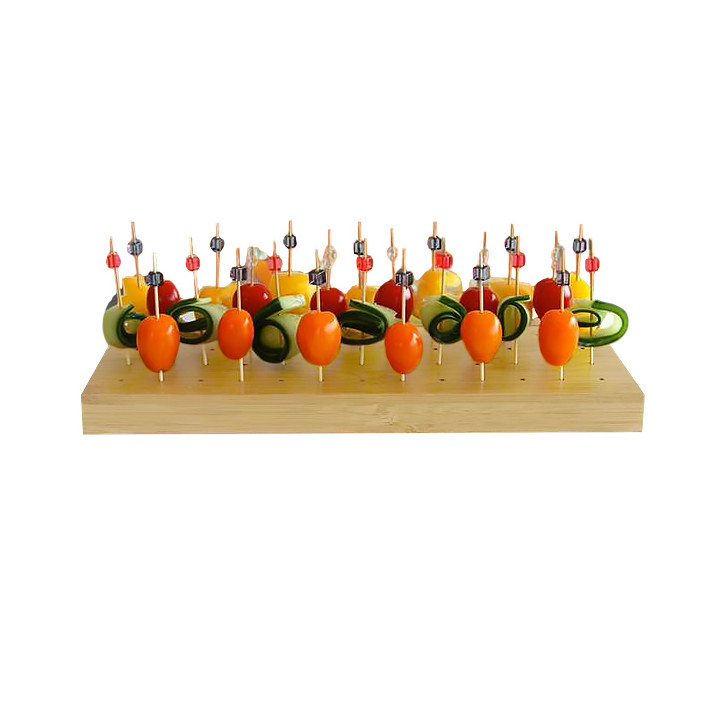 Wooden Holder for Food Pick Golf Design 12x31,5x2,5cm (1 Unit) 