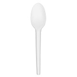 Compostable Reusable Spoon in CPLA White 16,5cm (100 Units)