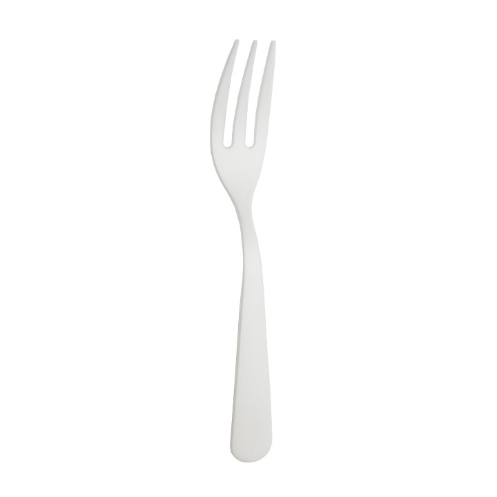 Compostable Reusable Fork in CPLA White 10cm (100 Units)