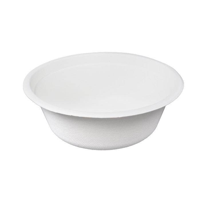 Sugarcane Bowl White 600ml Ø15,5cm (250 Units)