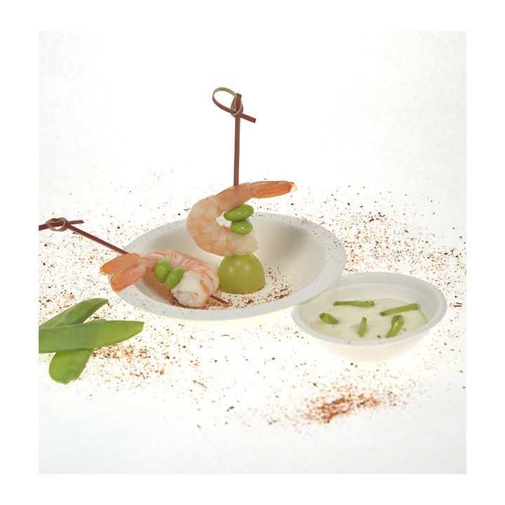 Sugarcane Bowl White 120ml Ø11,5cm (50 Units)