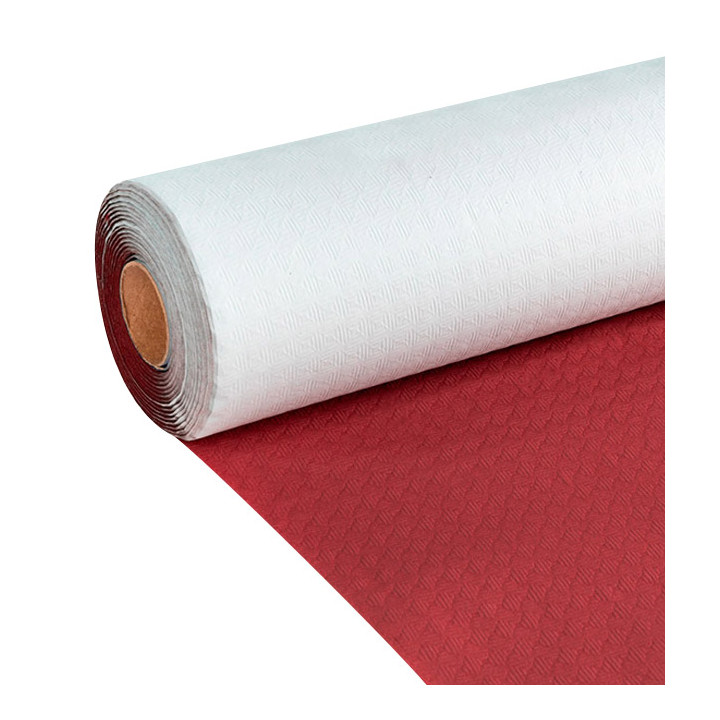 Paper Tablecloth Roll Red 1x100m. 40g (6 Units)