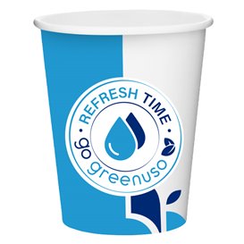 "Aqua" Cardboard Cup 6Oz/180ml Ø7,0cm (50 Units)
