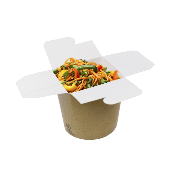 Paper Take-Out Box Kraft 529ml (500 Units)