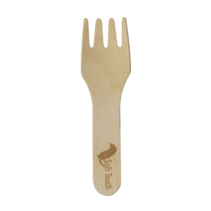 Wooden Mini Fork “Soft” 7,5cm (100 Units)