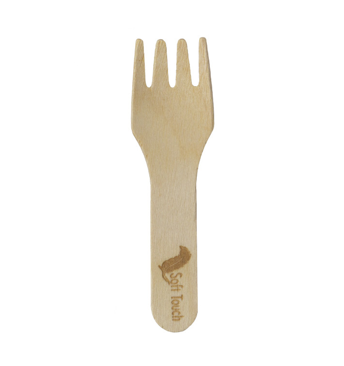 Wooden Mini Fork “Soft” 7,5cm (2.400 Units)