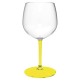 Reusable Durable Balloon Glas in TT Yellow Foot 580ml (1 Unit)