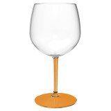 Reusable Durable Balloon Glas in TT Orange Foot 580ml (1 Unit)