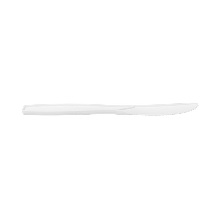 Compostable CPLA Knife White 18cm (50 Units) 