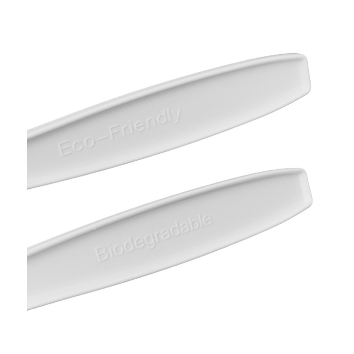 Compostable CPLA Knife White 18cm (1500 Uds)