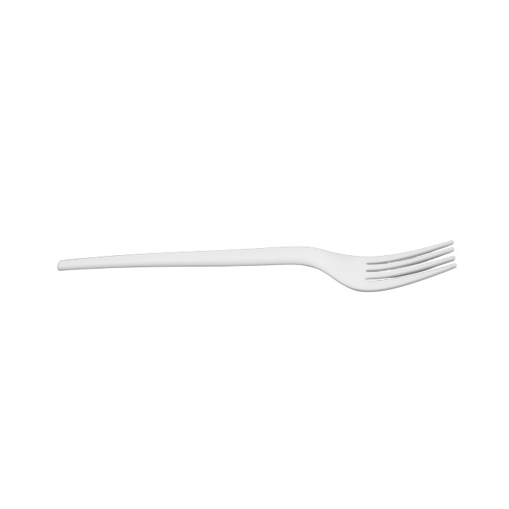 Compostable Reusable Fork in CPLA White 17cm (2.000 Units)