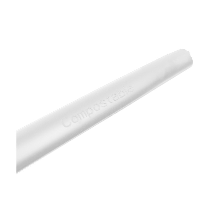 Compostable Reusable Spoon in CPLA White 16,5cm (100 Units)