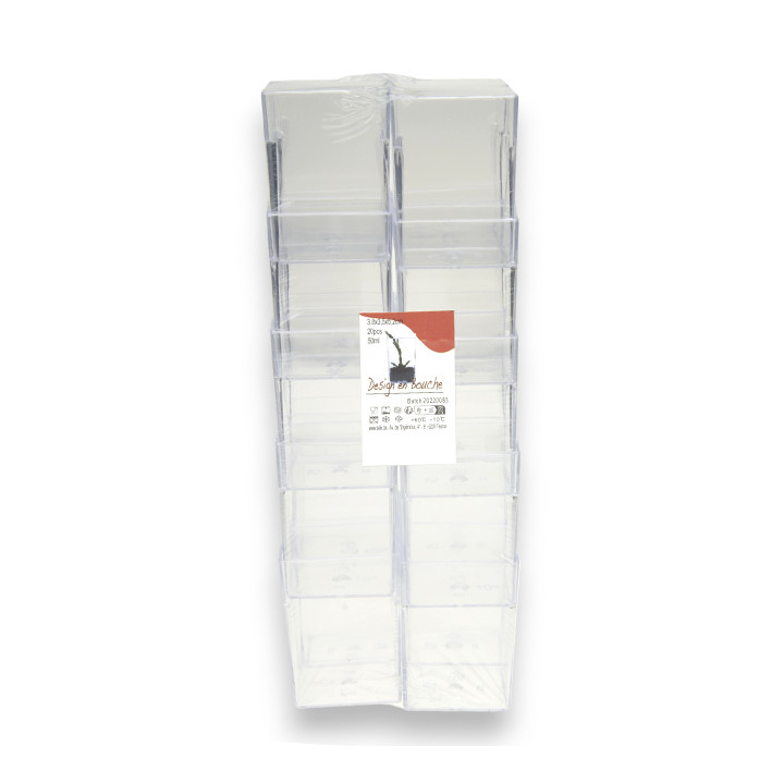 Tasting Cubical Cup in PS 3,8x3,5x5,2cm 50ml (200 Units)