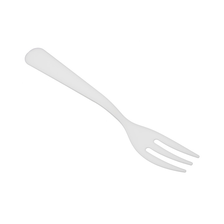 Compostable Reusable Fork in CPLA White 10cm (100 Units)