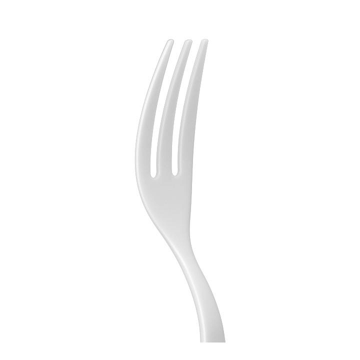 Compostable Reusable Fork in CPLA White 10cm (100 Units)