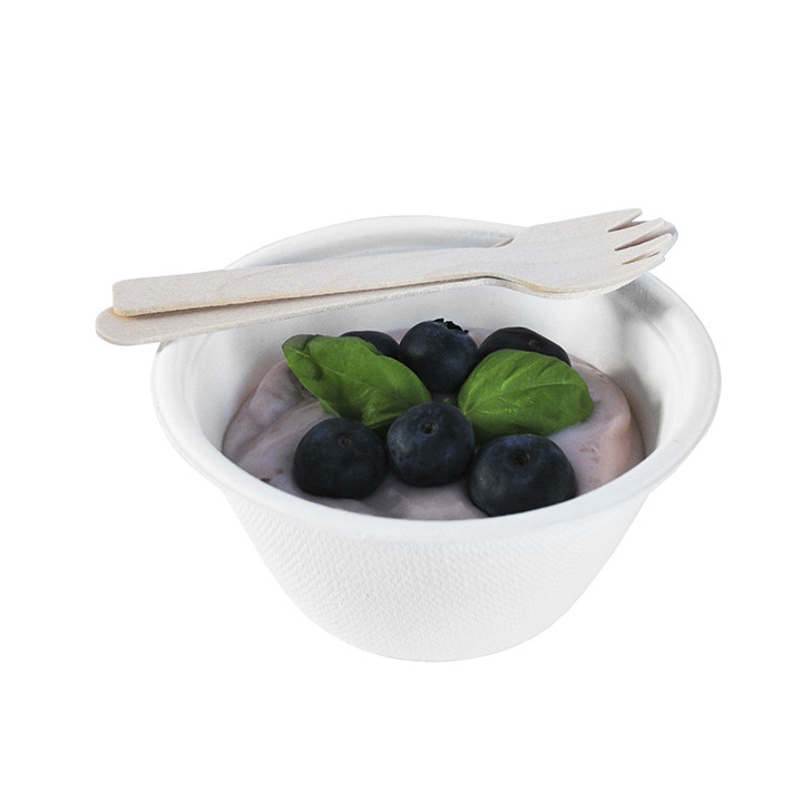 Tasting Sugarcane Bowl White 180ml Ø9,5cm (50 Units)