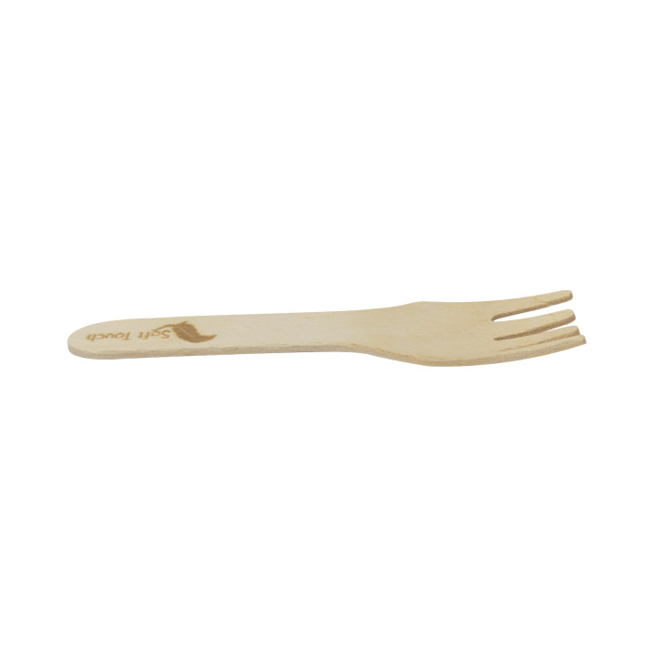 Wooden Mini Fork “Soft” 7,5cm (100 Units)