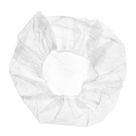 Disposable Bouffant Cap PP White Ø60cm (100 Units)