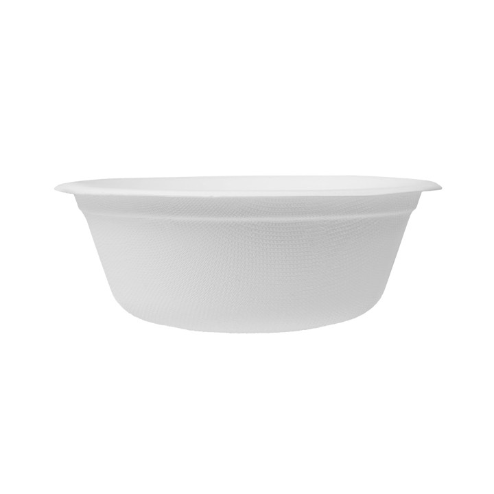Sugarcane Bowl White 600ml Ø15,5cm (25 Units)