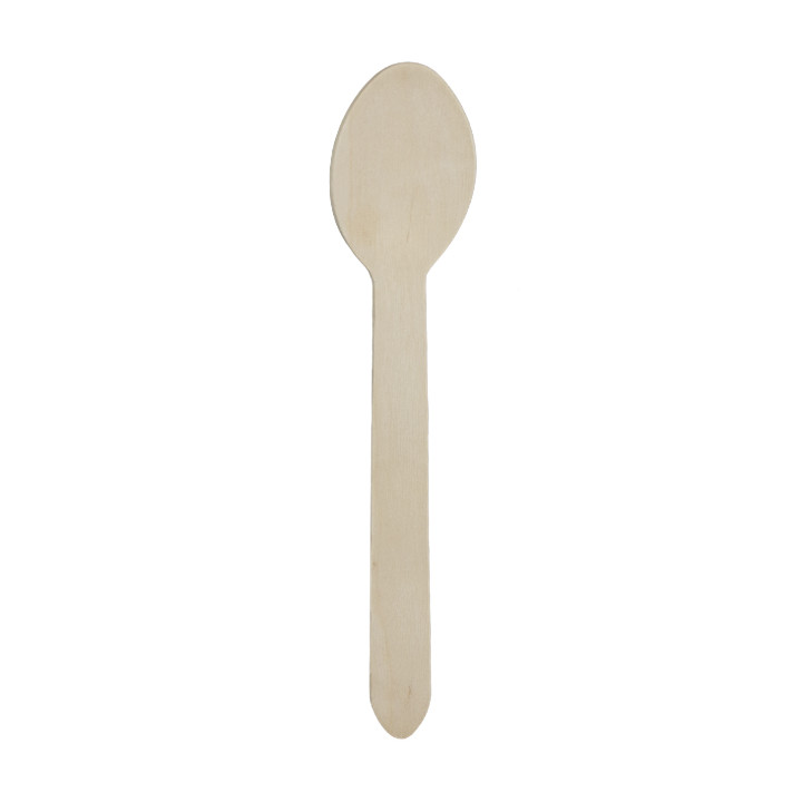 Wrapped Wooden Spoon 16cm (50 Units)