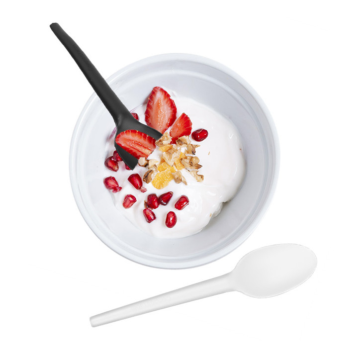 Compostable Reusable Spoon in CPLA Black 16,5cm (1.000 Units)