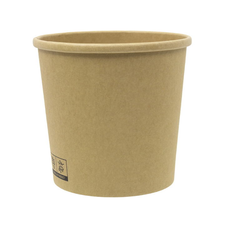Kraft Carton Pot 750ml Ø11,6cm (25 Units)
