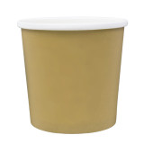 Kraft Carton Pot with White Border 750ml Ø11,9cm (25 Units)