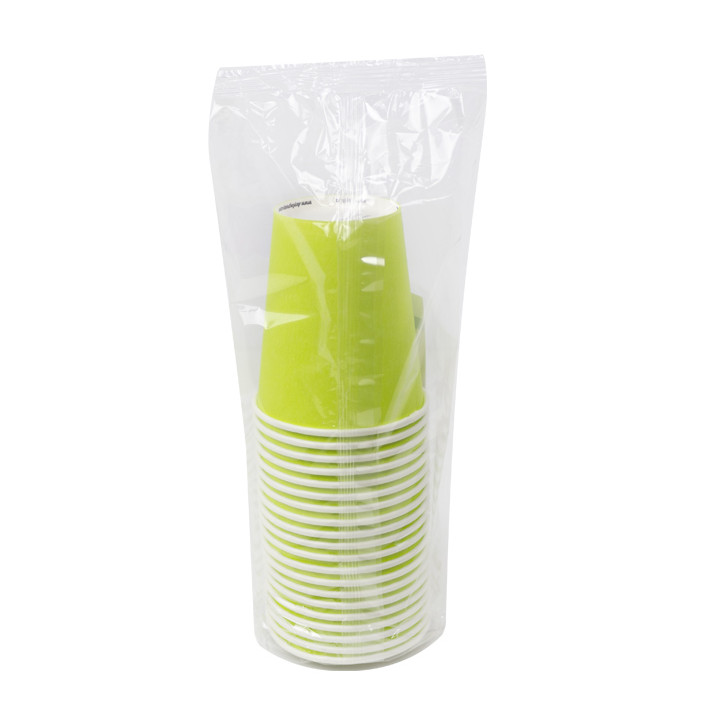 Paper Cup Green "Colors" 8Oz/290ml Ø9,0cm (300 Units)