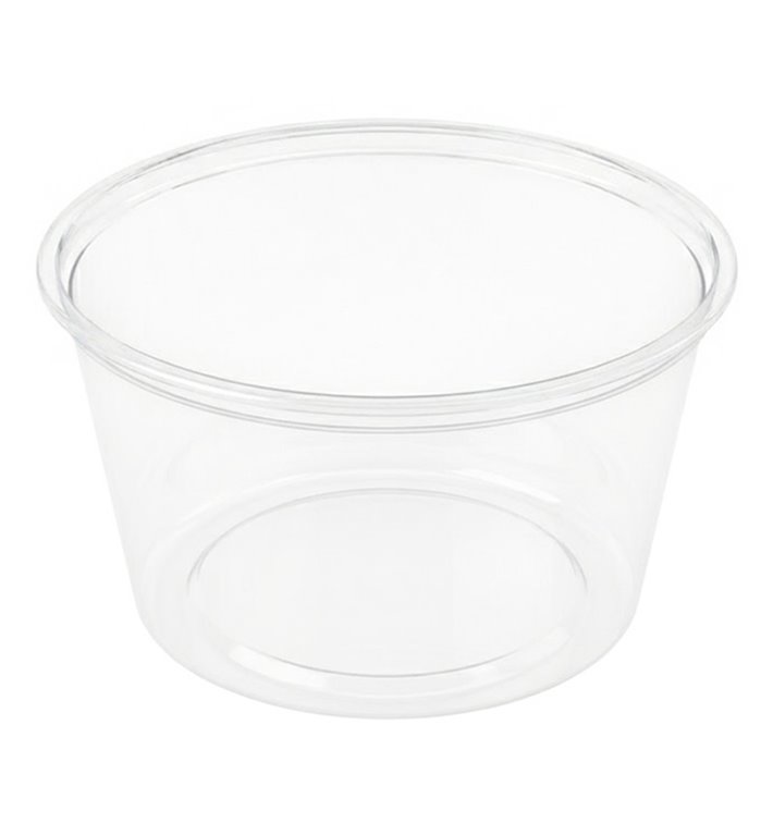 Plastic Food Container in PP Transparent  with Lid 470ml (500 Units)