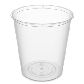 Plastic Food Container in PP Transparent  with Lid 1.000ml (25 Units)