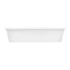 Rectangular Container in PP White with Lid 500ml 17,3x11,9cm (500 Units)