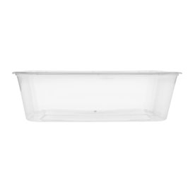 Rectangular Container in PP Transparent with Lid 650ml 17,3x11,9cm (50 Units)