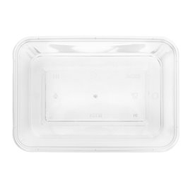 Rectangular Container in PP Transparent with Lid 650ml 17,3x11,9cm (50 Units)