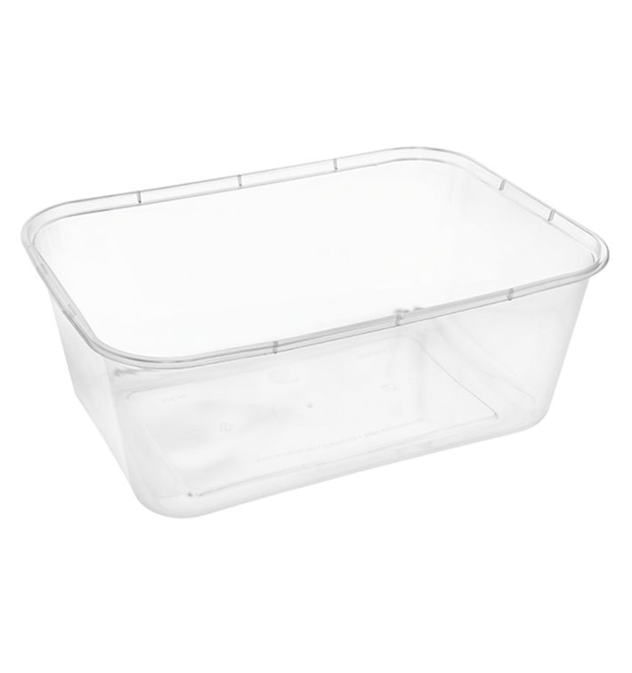 Rectangular Container in PP Transparent with Lid 1.500ml 20,4x15,3cm (500 Units)