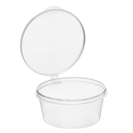 Hinge Sauce Cup in PP with Lid 1Oz/30ml (1.000 Units)