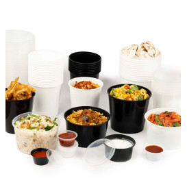 Sauce Cup in PP Transparent avec Lid 2Oz/60ml (100 Units)