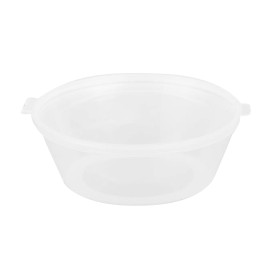 Hinge Sauce Cup in PP with Lid 6Oz/180ml (100 Units)