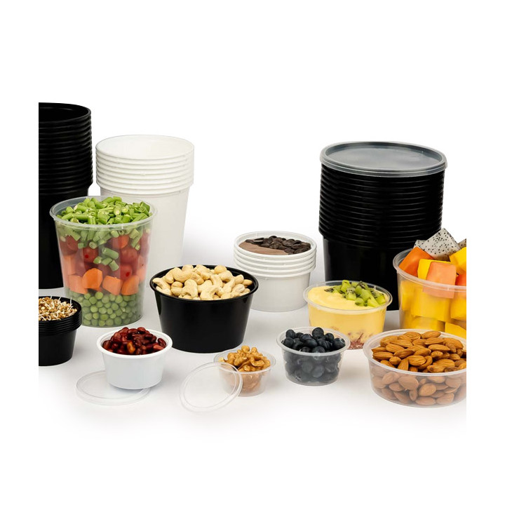 Sauce Cup in PP Transparent avec Lid 2Oz/60ml (100 Units)