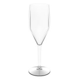 Reusable Plastic Flute Sparkling Wine Clear SAN 150ml (1 Unit) 